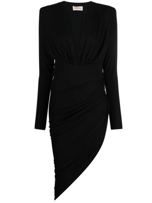 Alexandre Vauthier asymmetric midi dress - Black