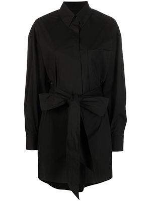 Alexandre Vauthier belted button-down shirtdress - Black