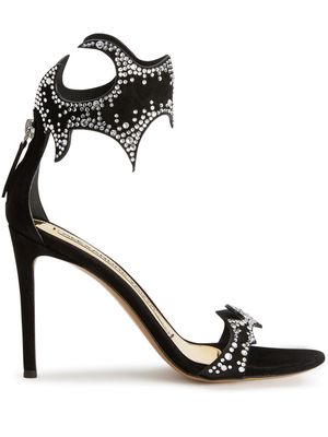 Alexandre Vauthier Betsy 105mm crystal-embellished sandals - Black