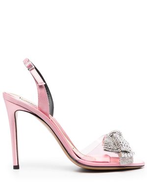 Alexandre Vauthier bow-detail open-toe 105mm sandals - Pink
