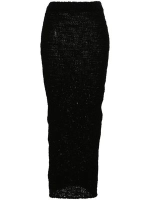 Alexandre Vauthier column crocket maxi skirt - Black