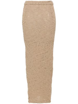 Alexandre Vauthier column crocket maxi skirt - Neutrals