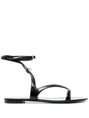 Alexandre Vauthier crossover-strap sandal - Black