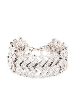 Alexandre Vauthier crystal-embellished bracelet - Silver