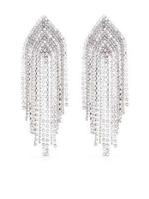 Alexandre Vauthier crystal-embellished diamond earrings - Silver