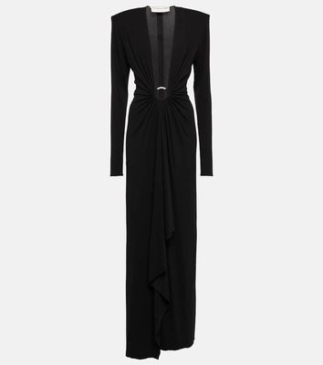 Alexandre Vauthier Crystal-embellished ring-detail gown