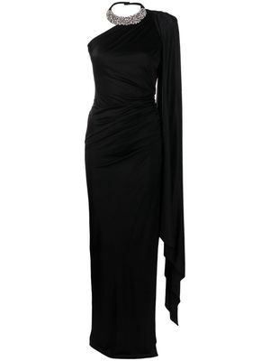 Alexandre Vauthier crystal-embellished satin gown - Black