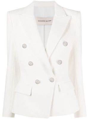 Alexandre Vauthier double-breasted button-fastening jacket - White