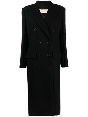 Alexandre Vauthier double-breasted long-length coat - Black