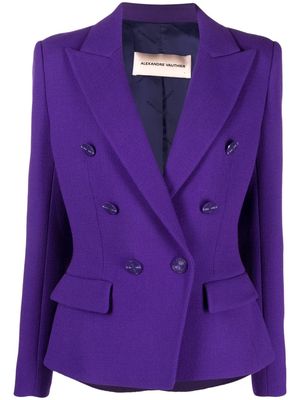 Alexandre Vauthier double-breasted wool blazer - Purple