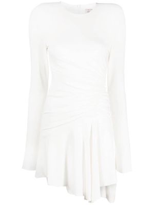 Alexandre Vauthier draped asymmetric mini dress - White