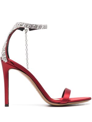 Alexandre Vauthier embellished open-toe sandals - Red