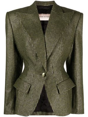 Alexandre Vauthier fitted tweed blazer - Green