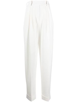 Alexandre Vauthier high-waist boyfriend trousers - White