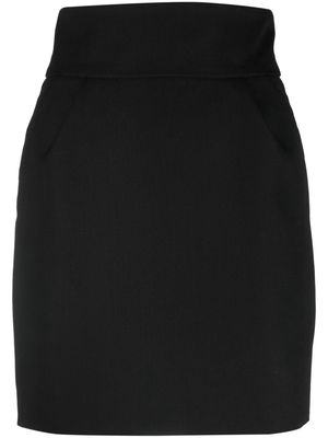 Alexandre Vauthier high-waist wool miniskirt - Black