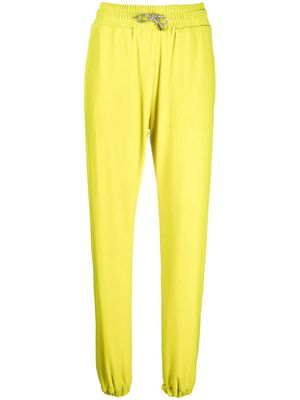 Alexandre Vauthier high-waisted drawstring track pants - Yellow