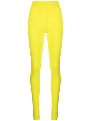 Alexandre Vauthier high-waisted stretch leggings - Yellow