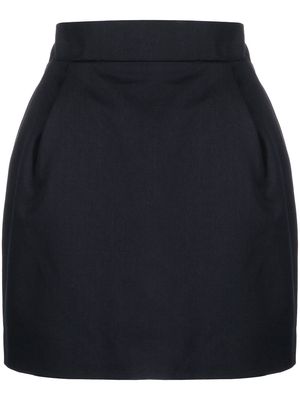 Alexandre Vauthier high-waisted tailored mini skirt - Blue