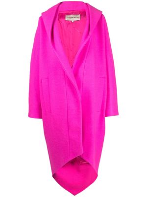 Alexandre Vauthier hooded single-breasted coat - Pink