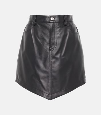 Alexandre Vauthier Leather miniskirt