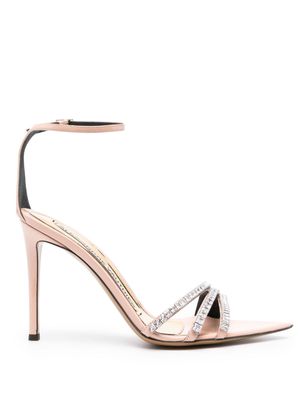 Alexandre Vauthier Metafisico 110mm embellished leather sandals - Pink