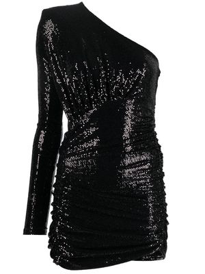 Alexandre Vauthier one-shoulder sequin-embellished minidress - Black