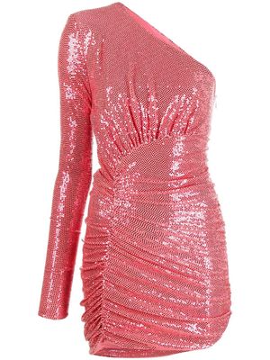 Alexandre Vauthier one-shoulder sequin-embellished minidress - Pink
