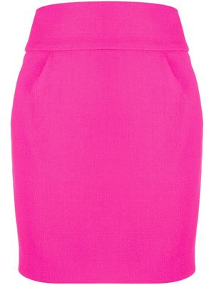 Alexandre Vauthier panelled crepe miniskirt - Pink
