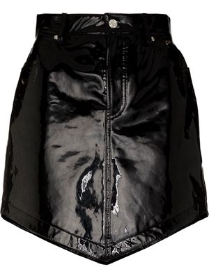 ALEXANDRE VAUTHIER patent-leather miniskirt - Black