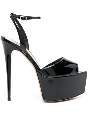 Alexandre Vauthier patent-leather platform sandals - Black