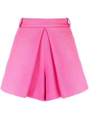 Alexandre Vauthier pleat-detail tailored shorts - Pink