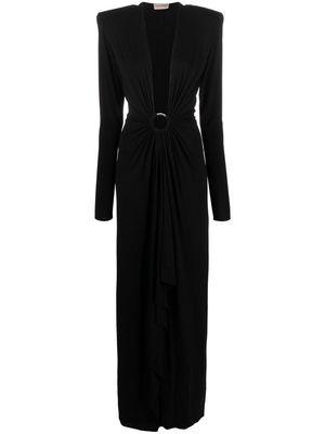 Alexandre Vauthier plunge-neck gown - Black