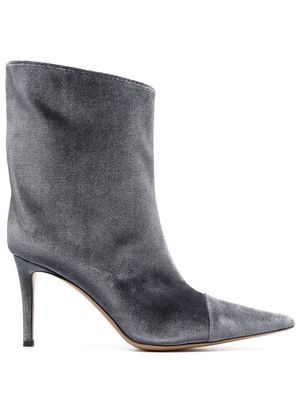 Alexandre Vauthier pointed-toe 90mm ankle boots - Silver