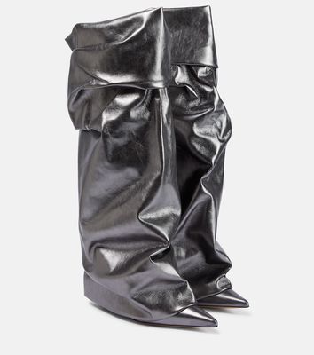 Alexandre Vauthier Ruched leather boots