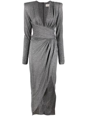 Alexandre Vauthier ruched maxi dress - Silver