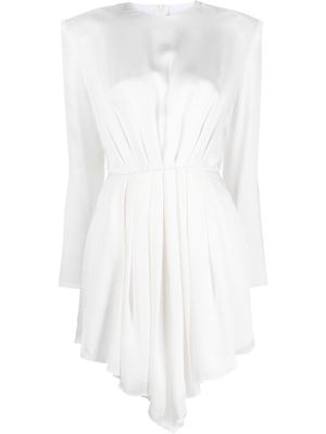 Alexandre Vauthier ruched mini dress - White