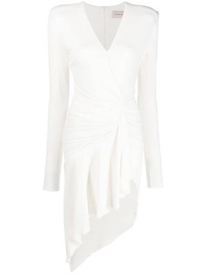 Alexandre Vauthier ruffle-trimmed asymmetric dress - White
