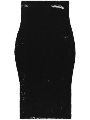Alexandre Vauthier sequin-embellished midi skirt - Black