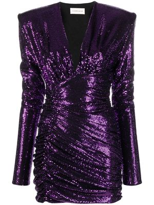 Alexandre Vauthier sequin-embellished minidress - Purple