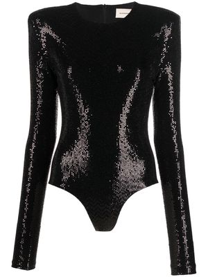 ALEXANDRE VAUTHIER sequin-embellished top - Black