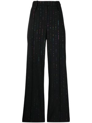 Alexandre Vauthier sequinned high-waisted trousers - Black