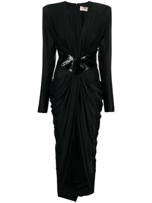 Alexandre Vauthier Sewing Edit sequin-embellished maxi dress - Black