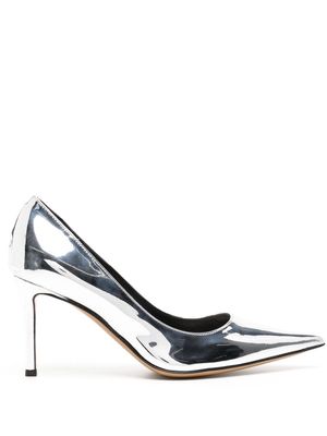 Alexandre Vauthier silver-tone pointed toe pumps