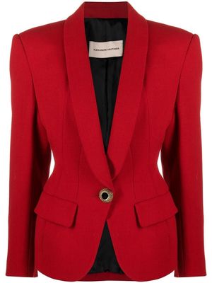Alexandre Vauthier single-breasted wool blazer - Red