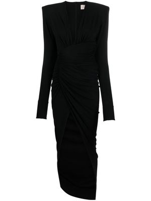Alexandre Vauthier structured midi dress - Black