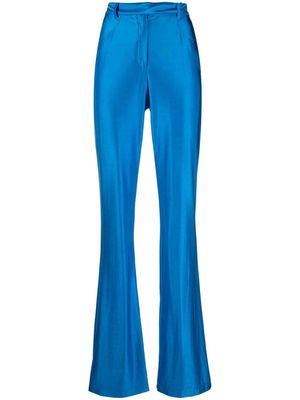 Alexandre Vauthier tailored satin trousers - Blue