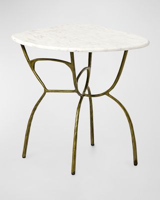 Alexi Short Marble Side Table