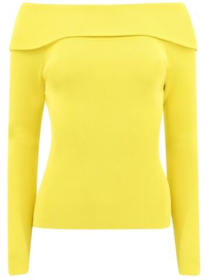 Alexis Amie ribbed-knit jumper - Yellow