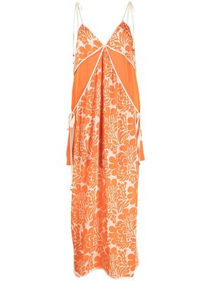 Alexis Azzorre floral-print dress - Orange