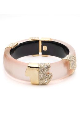 Alexis Bittar Crystal Encrusted Lucite® Hinge Bracelet in Sunset